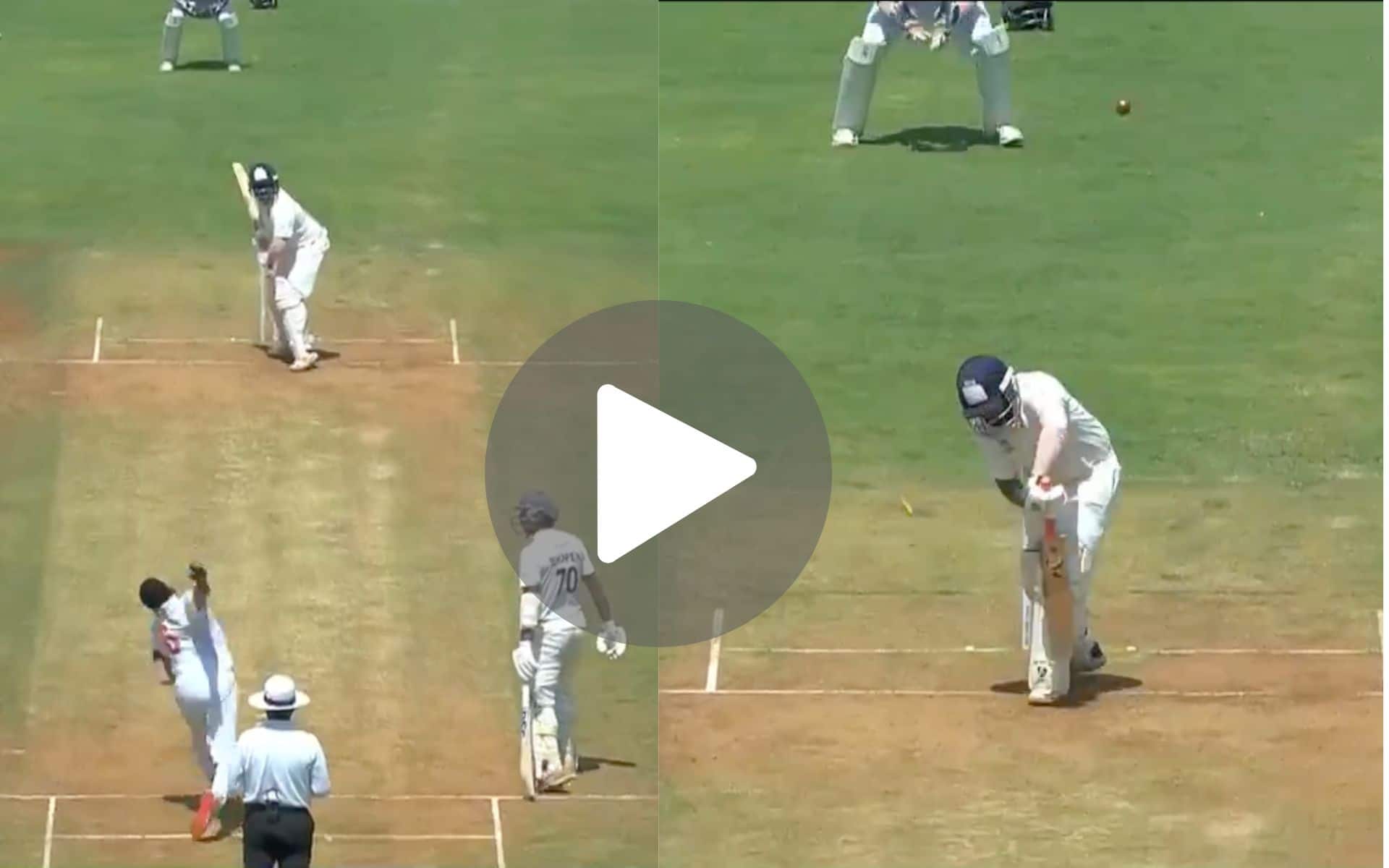 [Watch] Prithvi Shaw Stunned As LSG Pacer Produces A Beauty In Ranji Trophy 2024 Final
